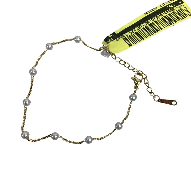 leather and metal bracelet -Bracelet Chain By Cmc