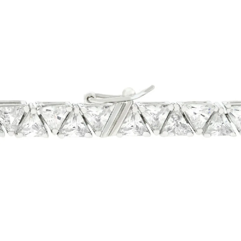 men’s luxury chain bracelet -Divinity Tennis Remembrance Bracelet With Rhodium Plating - 7 Inch