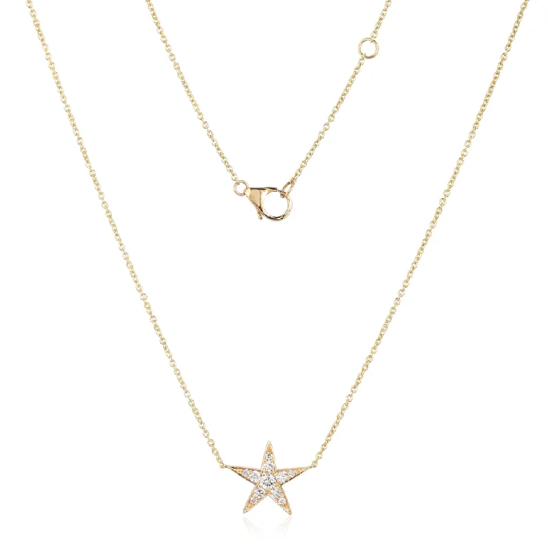 gold star necklace for women -ELIOSE STAR NECKLACE