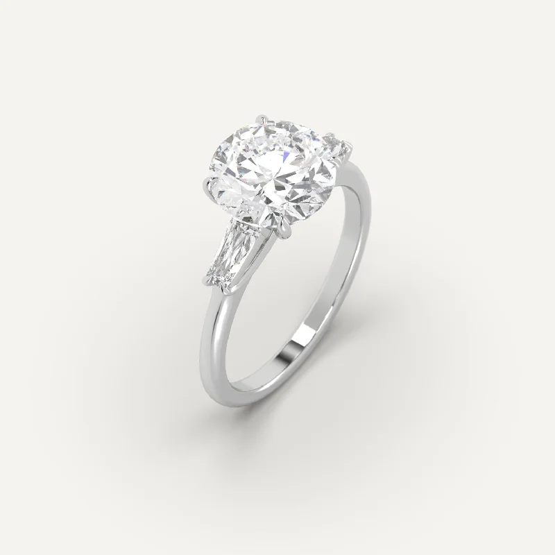 infinity wedding ring for women -3 carat Round Cut Diamond Ring