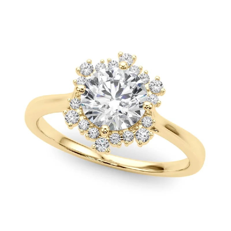 oval diamond ring for women -Elsa Diamond Engagement Ring Setting