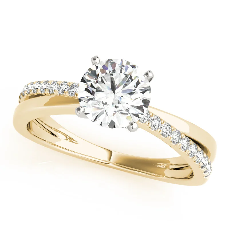 diamond solitaire ring for women -Sara Diamond Engagement Ring Setting