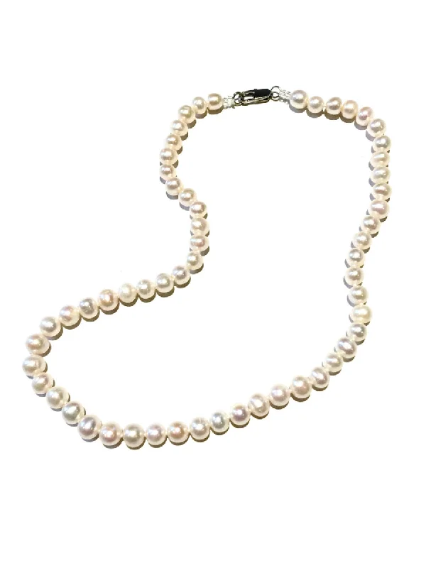 unique gemstone necklace for women -Classic Pearl Necklace