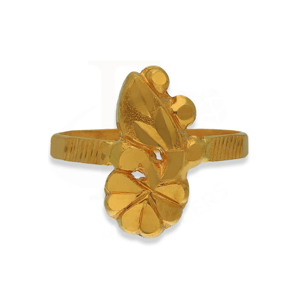 couple's matching ring set -Gold Flower Shaped Baby Ring 22KT - FKJRN22K3822