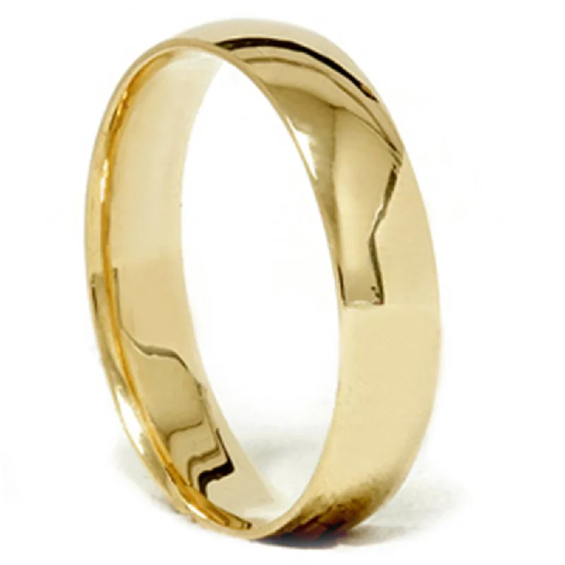 sapphire wedding band for women -High Polished Wedding Band 18K Yellow Gold Size Selectable