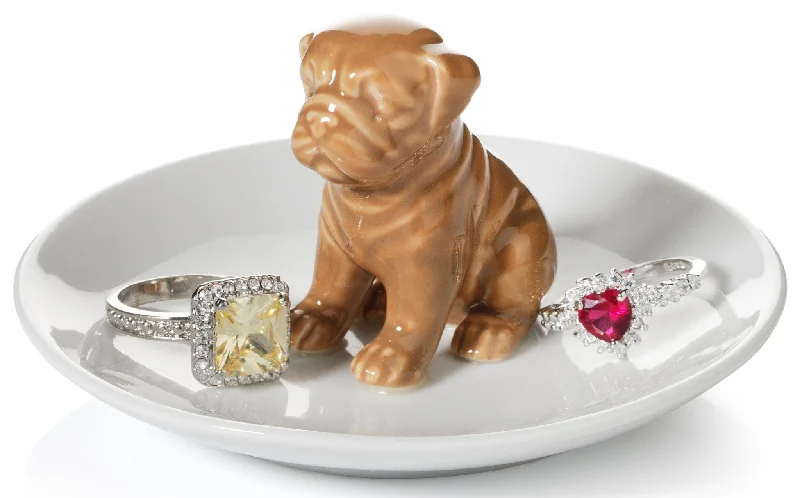 emerald ring for women -Pug Dog Ring Holder