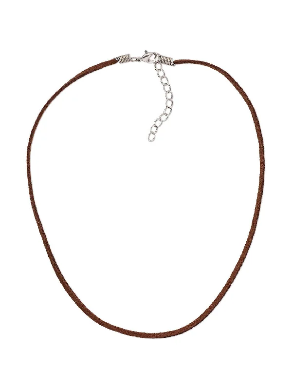 classic gold pendant necklace for women -Adjustable Suede Cord Necklace