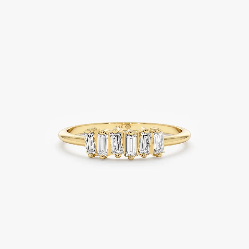 custom gold wedding band -Tilted Diamond Cluster Ring, Helena