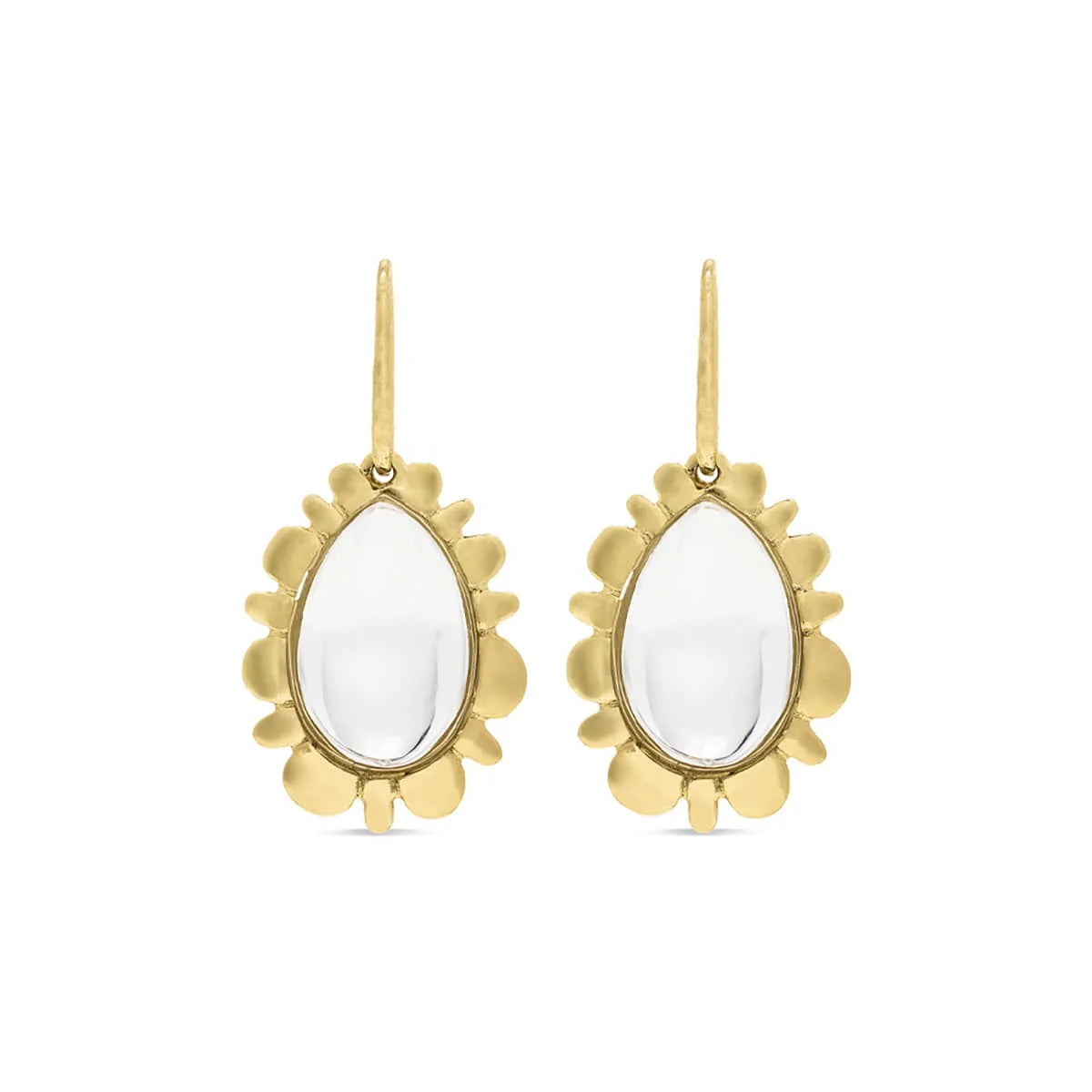 Antique gold earrings for vintage lovers -Bliss Quartz