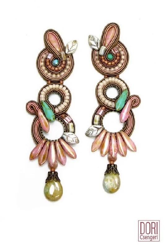 Colorful gemstone earrings for bold style -Blush Must Have Earrings