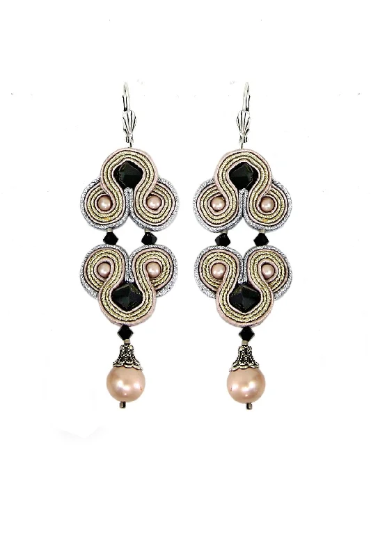 Silver ear climbers for modern looks -DesireeB Dangle Earrings