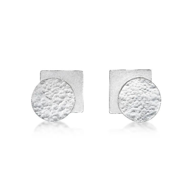 Crystal stud earrings for evening glamour -Natalie Wong- Geometric Stud Earrings