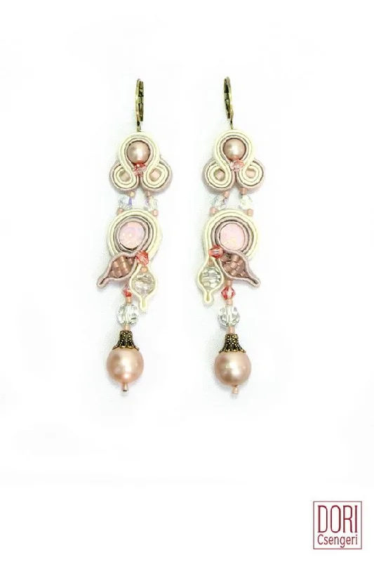 Handmade pearl earrings for personal elegance -Harmony Delicate Earrings