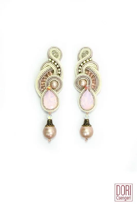 Silver earrings with intricate patterns for elegance -Harmony Pastel Earrings