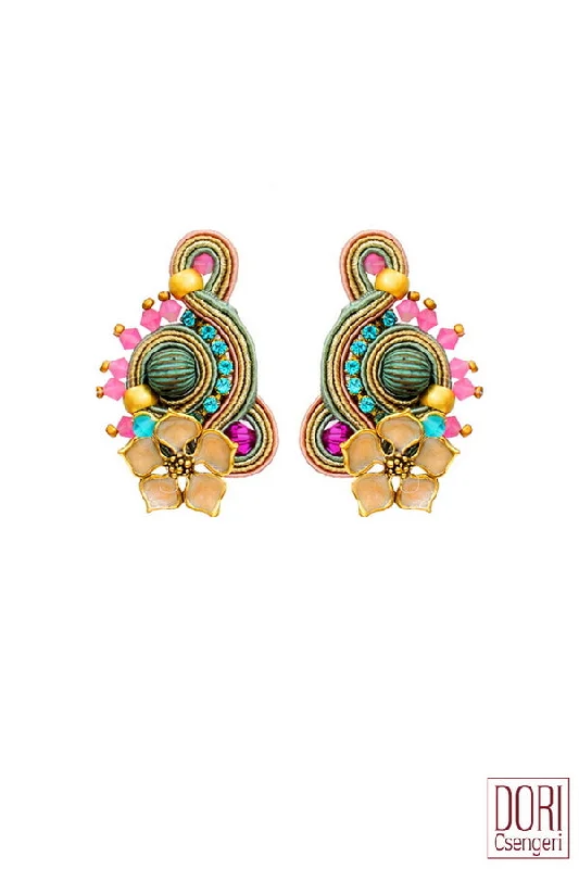 Oversized earrings for dramatic impact -Mika Dressy Clip-on Earrings