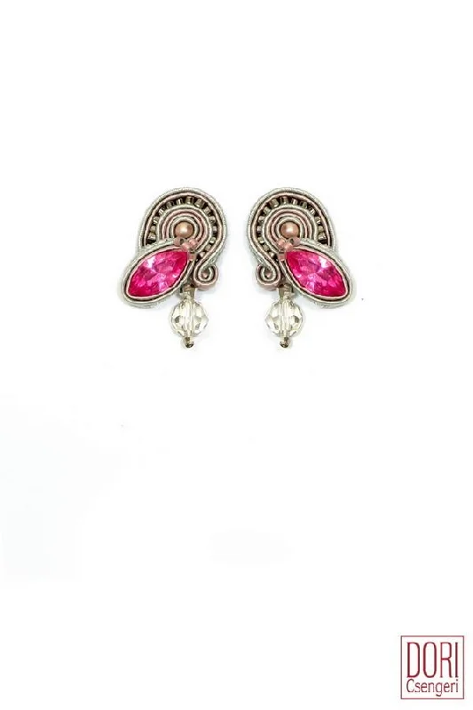 Sparkling stud earrings for night events -Obsessive  Clip On Earrings