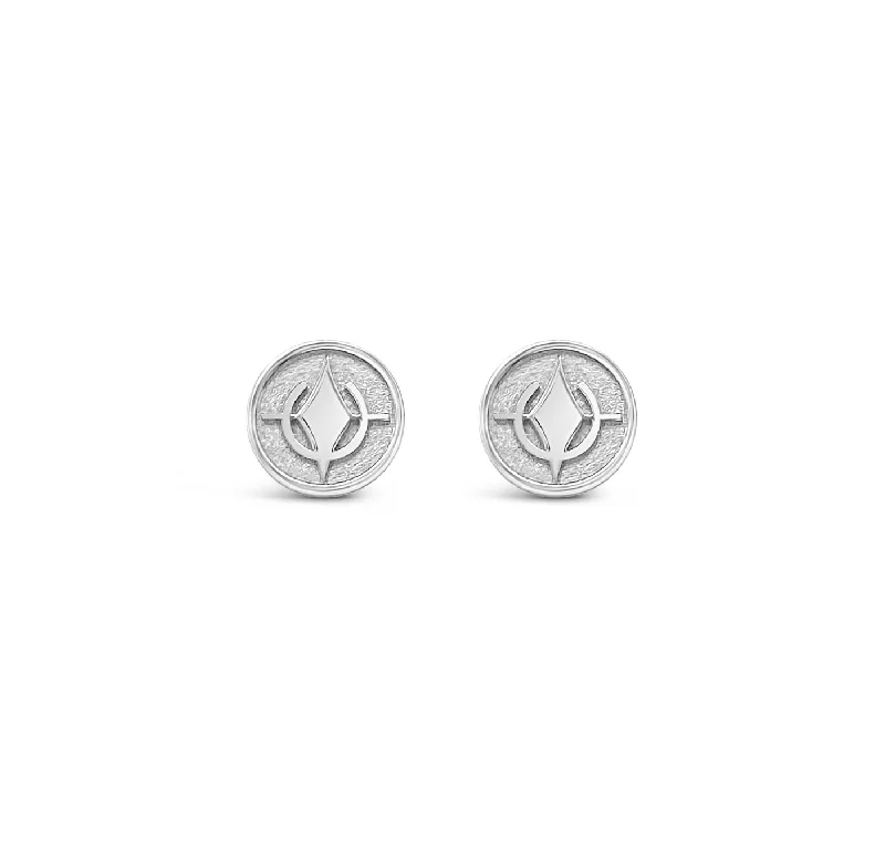 Fashionable ear cuffs with diamonds -Star Primal Stud Earrings